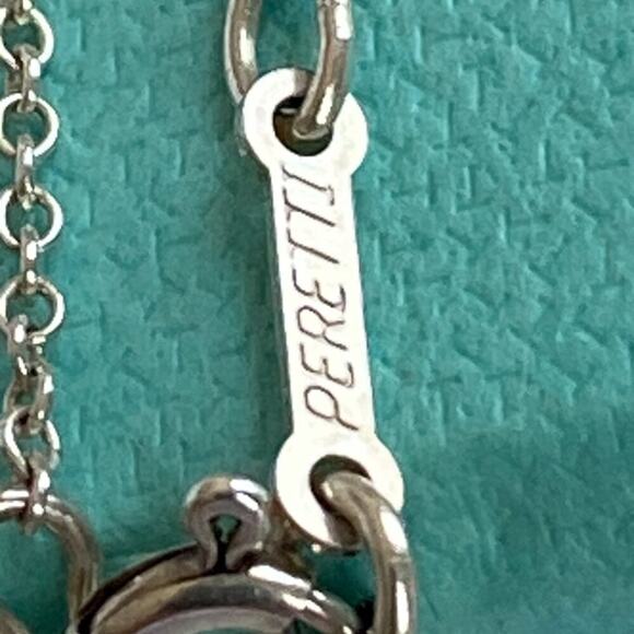 Authentic Tiffany & Co. Elsa Peretti Teardrop Necklace – 16" – Gift Ready - Picture 7 of 8